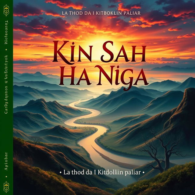 A captivating book cover for 'KIN SAH TANG HA NGA' authored by La thod da I Kitboklin paliar