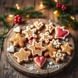 A charming young adult-themed book cover titled 'Suudelma kesken piparin tuoksun', primarily featuring an artistic display of gingerbread cookies