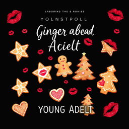 A captivating young adult-themed book cover featuring a sleek black background
