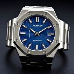 A luxurious sport watch design inspired by the Audemars Piguet Royal Oak and Patek Philippe Nautilus