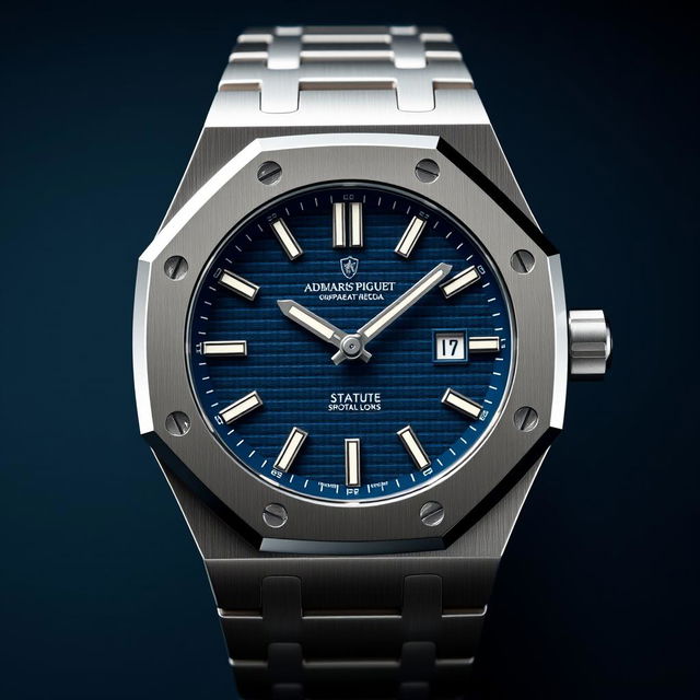 A luxurious sport watch design inspired by the Audemars Piguet Royal Oak and Patek Philippe Nautilus