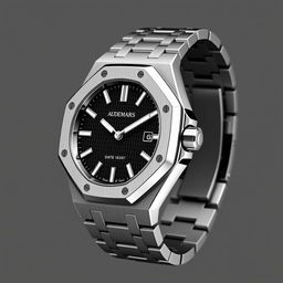 A luxurious watch design featuring the iconic octagonal bezel of the Audemars Piguet Royal Oak