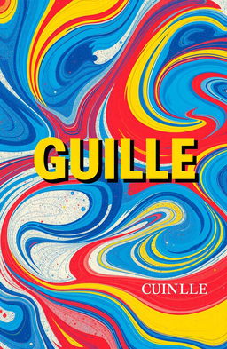 Book cover design featuring the name 'GUILLE' in bold, artistic typography