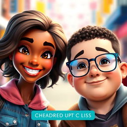 A realistic 3D cover featuring a girl and a boy together