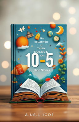 A captivating book cover design for a collection of short stories titled '10-5'