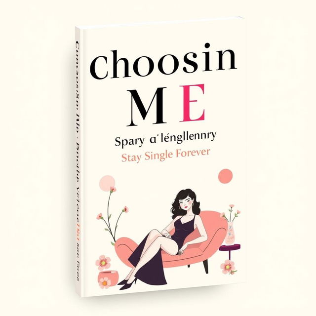 A book cover design for 'Choosing Me: Why Women Should Stay Single Forever'