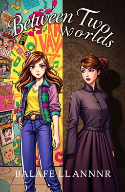 A book cover design split down the middle