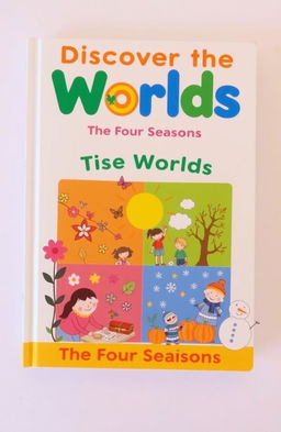 A children's book cover titled 'Discover the Worlds' with the subtitle 'The Four Seasons'