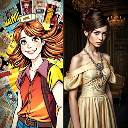 A visually striking book cover featuring two girls