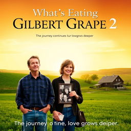 Sequel movie poster for 'What's Eating Gilbert Grape 2', inspired by the original film poster