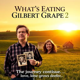 Sequel movie poster for 'What's Eating Gilbert Grape 2', inspired by the original film poster