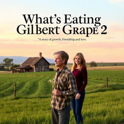 Sequel movie poster for 'What's Eating Gilbert Grape 2', drawing inspiration from the original film poster