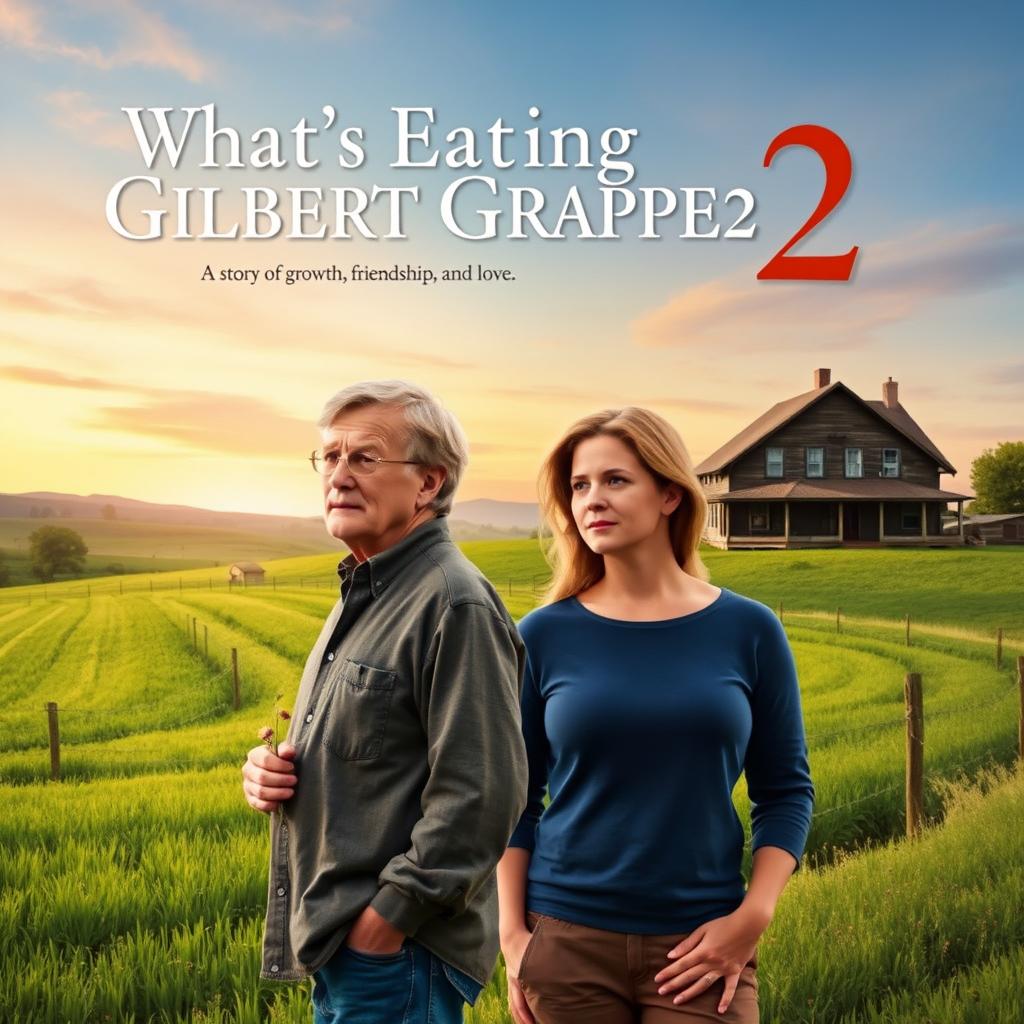 Sequel movie poster for 'What's Eating Gilbert Grape 2', drawing inspiration from the original film poster