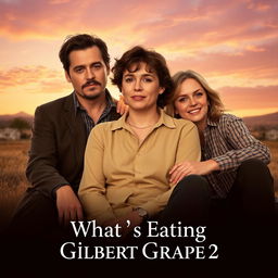 A captivating sequel movie poster for 'What’s Eating Gilbert Grape 2', inspired by the original film poster