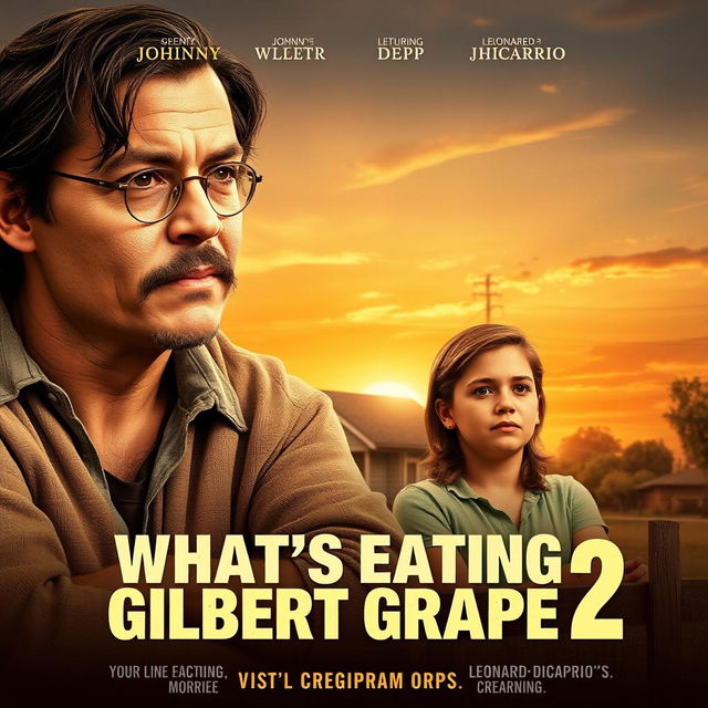 A sequel movie poster for 'What’s Eating Gilbert Grape 2', featuring a realistic style