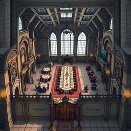 Create a detailed Dungeons & Dragons map for a royal King's Ball
