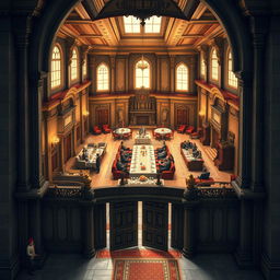 Create a detailed Dungeons & Dragons map for a royal King's Ball