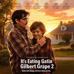 A movie poster for the sequel "What’s Eating Gilbert Grape 2" featuring a realistic artistic style reminiscent of the original poster