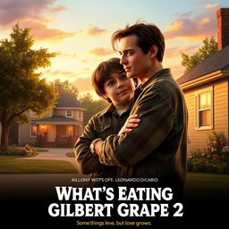 A movie poster for the sequel "What’s Eating Gilbert Grape 2" featuring a realistic artistic style reminiscent of the original poster