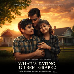 A movie poster for the sequel "What’s Eating Gilbert Grape 2" featuring a realistic artistic style reminiscent of the original poster