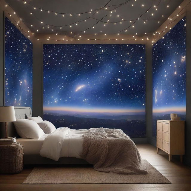 A breathtaking scene of a starlit sky