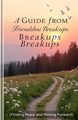 A heartfelt and inspiring guide cover design for healing from friendship breakups