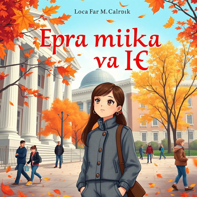 A book cover for the title "Сіра мишка в ВАШИНГТОНІ" featuring a girl depicted in Washington, D