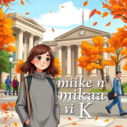 A book cover for the title "Сіра мишка в ВАШИНГТОНІ" featuring a girl depicted in Washington, D