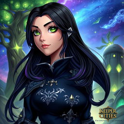 A detailed portrait of Marella, a character from 'Keeper of the Lost Cities'
