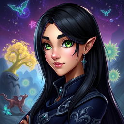 A detailed portrait of Marella, a character from 'Keeper of the Lost Cities'