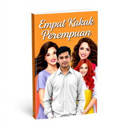 A book cover featuring a striking background of four beautiful women of diverse ethnicities: one with long black hair, another with curly brunette locks, a third with flowing blonde hair, and the fourth having vibrant red hair