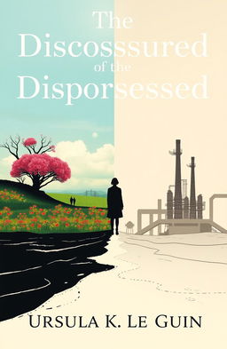 An alternative front cover design for the book 'The Dispossessed' by Ursula K