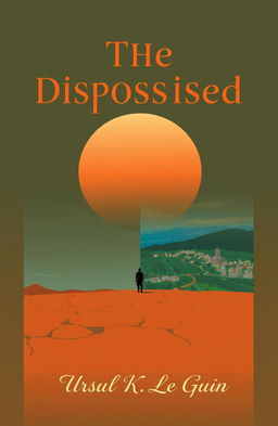 An alternative cover design for the classic book 'The Dispossessed' by Ursula K