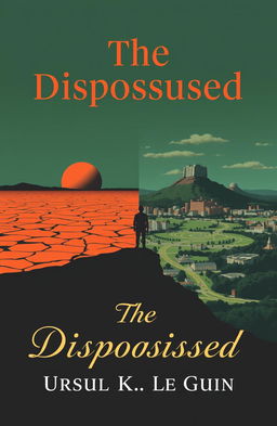 An alternative cover design for the classic book 'The Dispossessed' by Ursula K