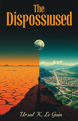 An alternative cover design for the classic book 'The Dispossessed' by Ursula K
