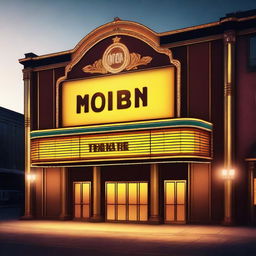 An animated image of a radiant theatre marquee