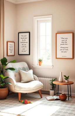 A serene and inviting self-care environment designed for autistic individuals