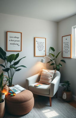 A serene and inviting self-care environment designed for autistic individuals