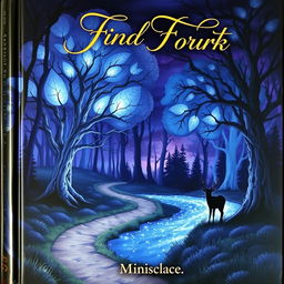 A beautifully illustrated book cover featuring a mystical forest scene at twilight