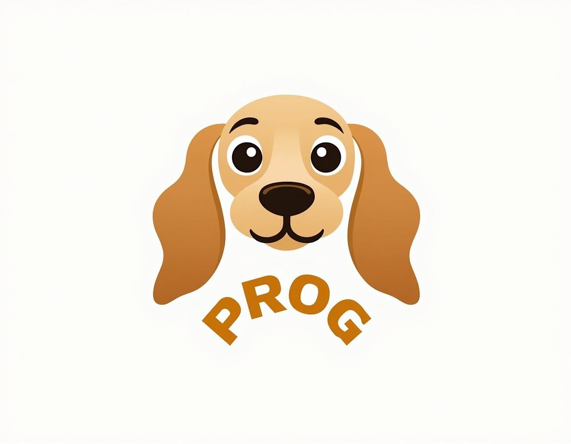A logo design centered around the snout of a Golden Cocker Spaniel, capturing its lovely features such as the soft, floppy ears and sweet expression