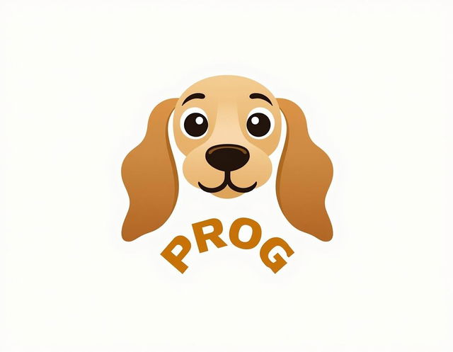 A logo design centered around the snout of a Golden Cocker Spaniel, capturing its lovely features such as the soft, floppy ears and sweet expression