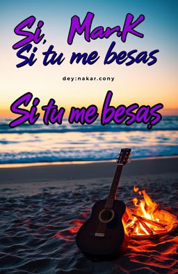 An album cover for a song titled 'Si tu me besas' by the artist DeyMarKu