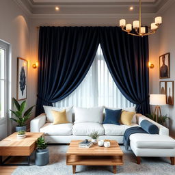 A beautifully designed living room featuring harmonious color schemes