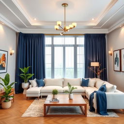 A beautifully designed living room featuring harmonious color schemes