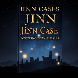 An intriguing book cover design for a captivating non-fiction title 'Jinn Cases According to Witnesses'