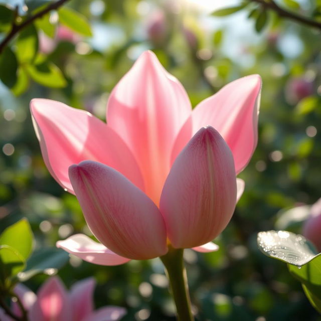 A close-up of a beautifully detailed flower, resembling a cat's playful demeanor