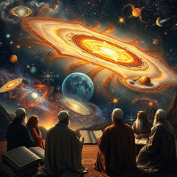 The creation of the universe from the perspective of Islamic scholars, showcasing the vastness and complexity of creation