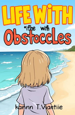 A cartoon-style book cover titled 'Life with Obstacles'