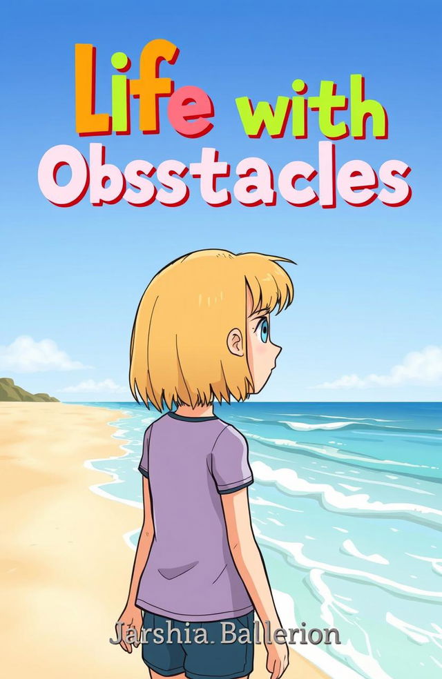 A cartoon-style book cover titled 'Life with Obstacles'