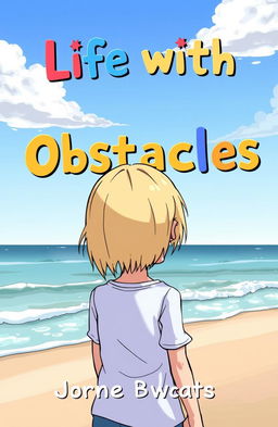 A cartoon-style book cover titled 'Life with Obstacles'